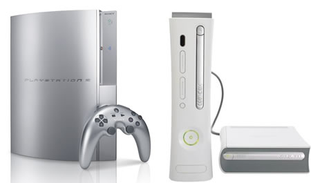 Playstation 3 Blu Ray en Xbox 360 met HD-DVD add-on