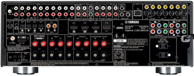 Yamaha RX-V863 av-receiver achterzijde