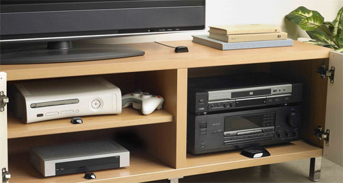 logitech-ir-extender-setup Ontvanger bij de tv - ontvangers bij de apparatuur